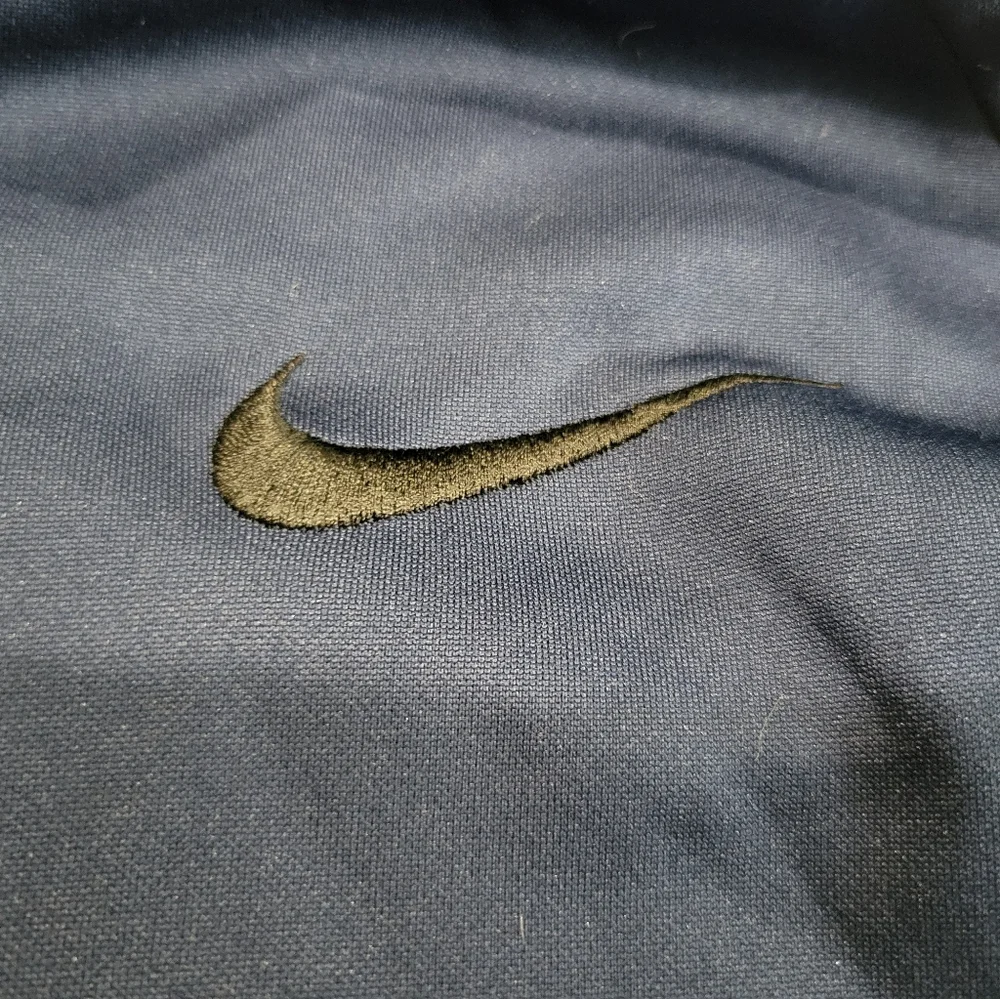 EUC Nike dri fit navy blue half zip sweatshirt